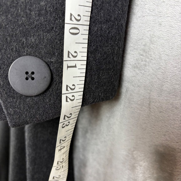 Christian Dior Womens Loro Piana Lambswool Peacoat Charcoal Gray Size 4 Luxury - Picture 14 of 16